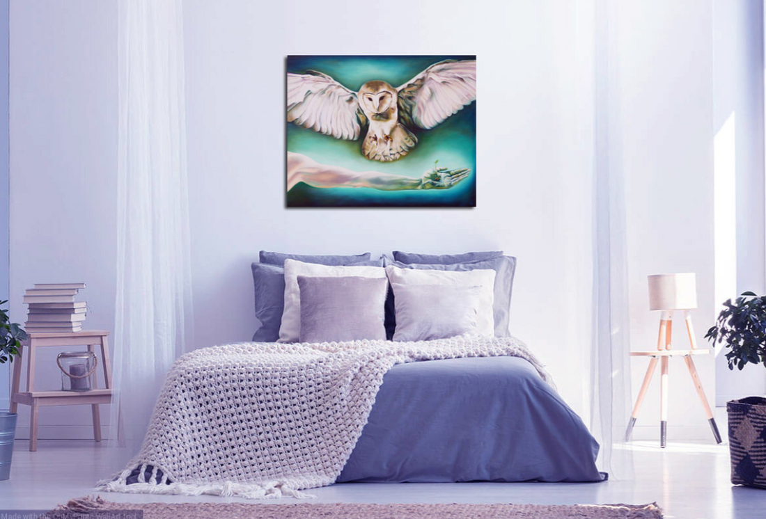 'Owl Landing' - Limited Edition Canvas Print